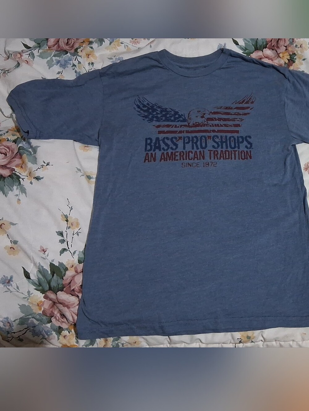 Bass Pro Shops Blue Short Sleeve Eagle Graphic Tee